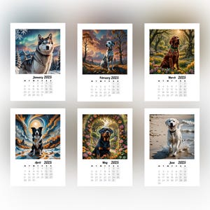 2025 Printable Calendar Cute Dog A4 Monthly Calendar | Digital Download for Dog Lovers Gift Adorable Pet-Themed Calendar 25