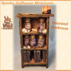 Miniature Haunted Bookcase