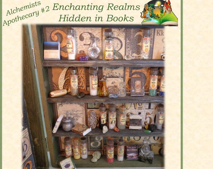 Miniature Apthecary Scripts Hidden Miniature Alchemist's Apothecary Case #2 - Etsy