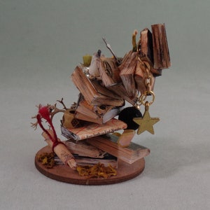 Dollhouse Miniature Magical Leaning Stack of Books - 4 to choose from!