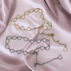 Love Heart Hollow Waist Chain Belt - Classic Hip Hop Style Thin Girdle for Women, Fashion Waist Belt
