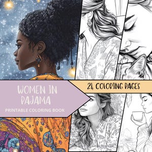 Beautiful Woman Coloring Pages, Printable Coloring Pages for Adult, Grayscale Coloring Sheets, Relaxing Coloring Book, Fashion Coloring