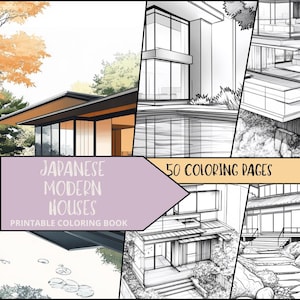 Japanese Coloring, Japan Coloring Sheets, Printable Japanese Coloring Book, Adult Coloring, Colouring Book, Adult Japanese Coloring Book,
