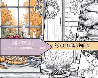 Thanksgiving Coloring Pages, Turkey Coloring, Thanksgiving Coloring Book, Coloring Printables, Fall Coloring Pages, PDF Digital Download
