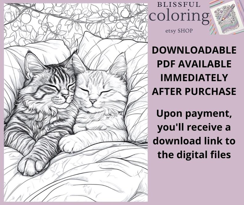 Fall Animals Coloring Pages, PDF Instant Download, Cat Coloring Pages ...