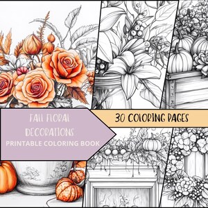 Fall Coloring Pages, Fall Foliage Coloring, Autumns Leaves Coloring Book, Coloring Printables, Fall Coloring Pages, PDF Digital Download
