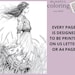 Beautiful Women Coloring Page, Digital Download,fantasy Coloring Page ...