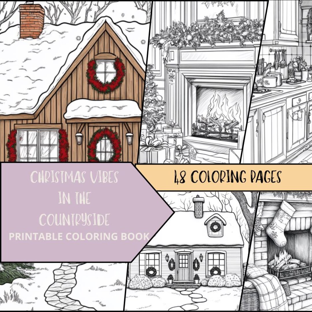 Winter Coloring Pages, Snow Coloring, Adult Winter Coloring Book ...