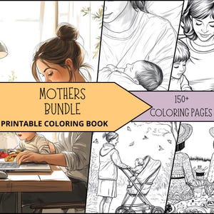 Black Woman Coloring Pages, Black Family Coloring, Printable Coloring Pages for Adult, Relaxing Coloring Book Fashion Mother Coloring Sheets