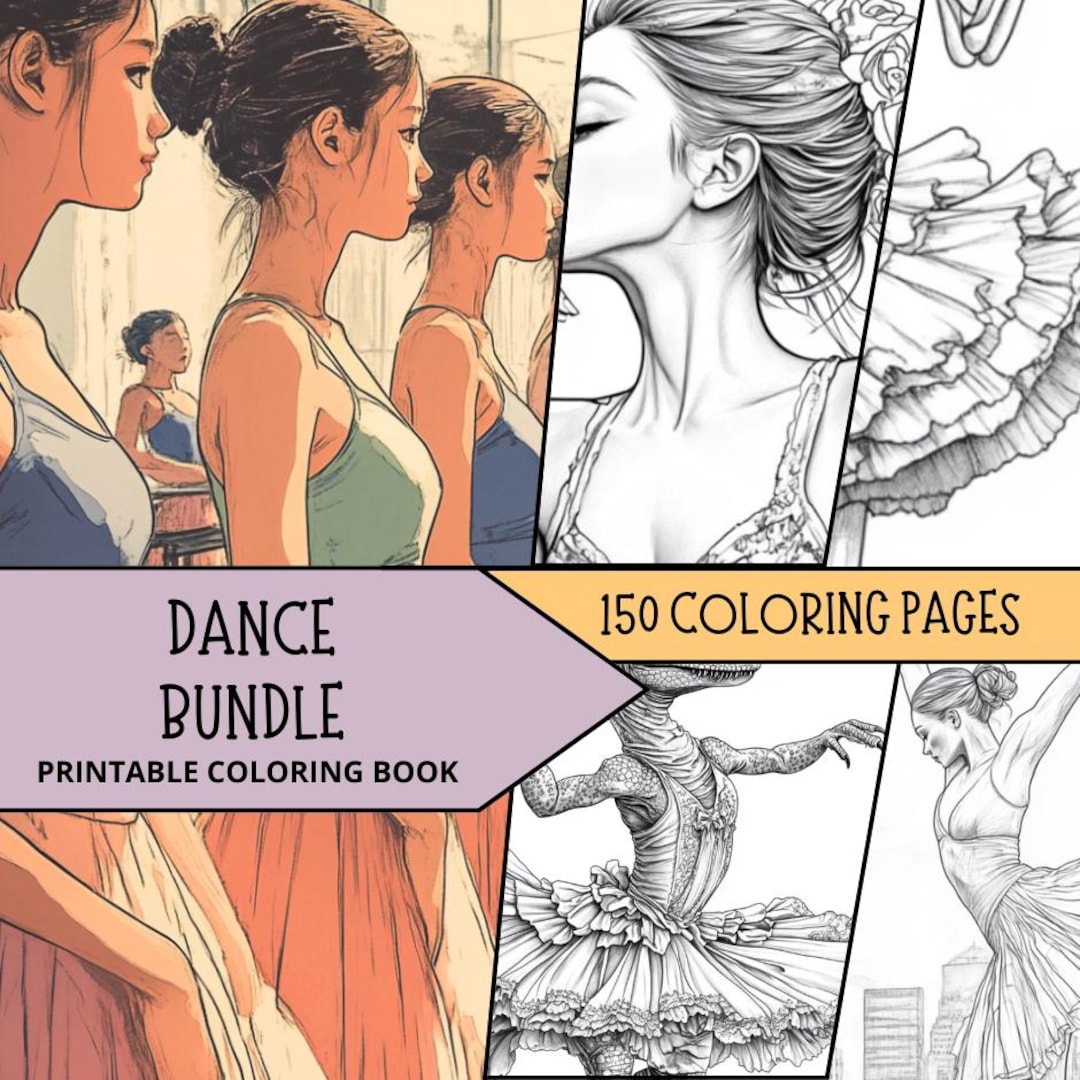 Ballerina Coloring, Dance Coloring, Women Coloring Pages, Instant ...