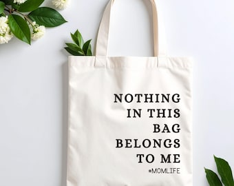 Mom Life-draagtas - grappig Moederdagcadeau - canvas boodschappentas