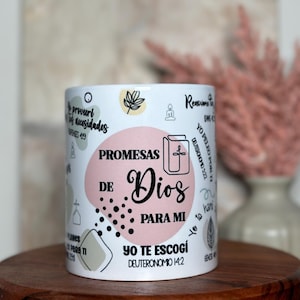 Taza de versículo bíblico, taza de versos bíblicos, taza cristiana