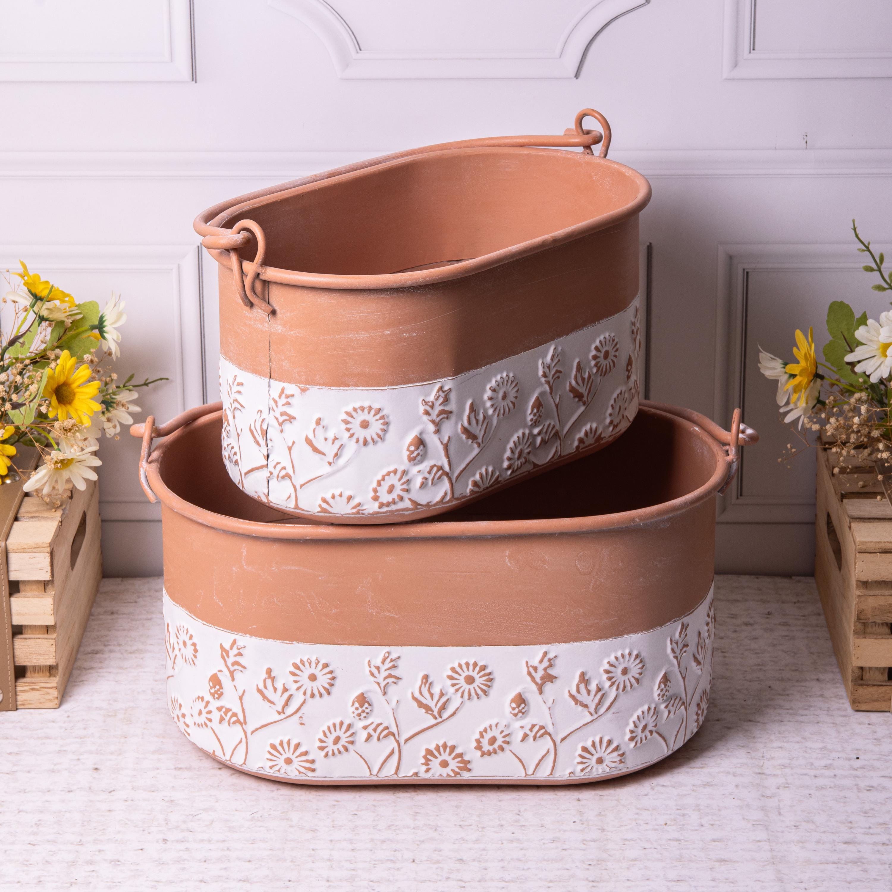 Terracotta window boxes - Etsy.de