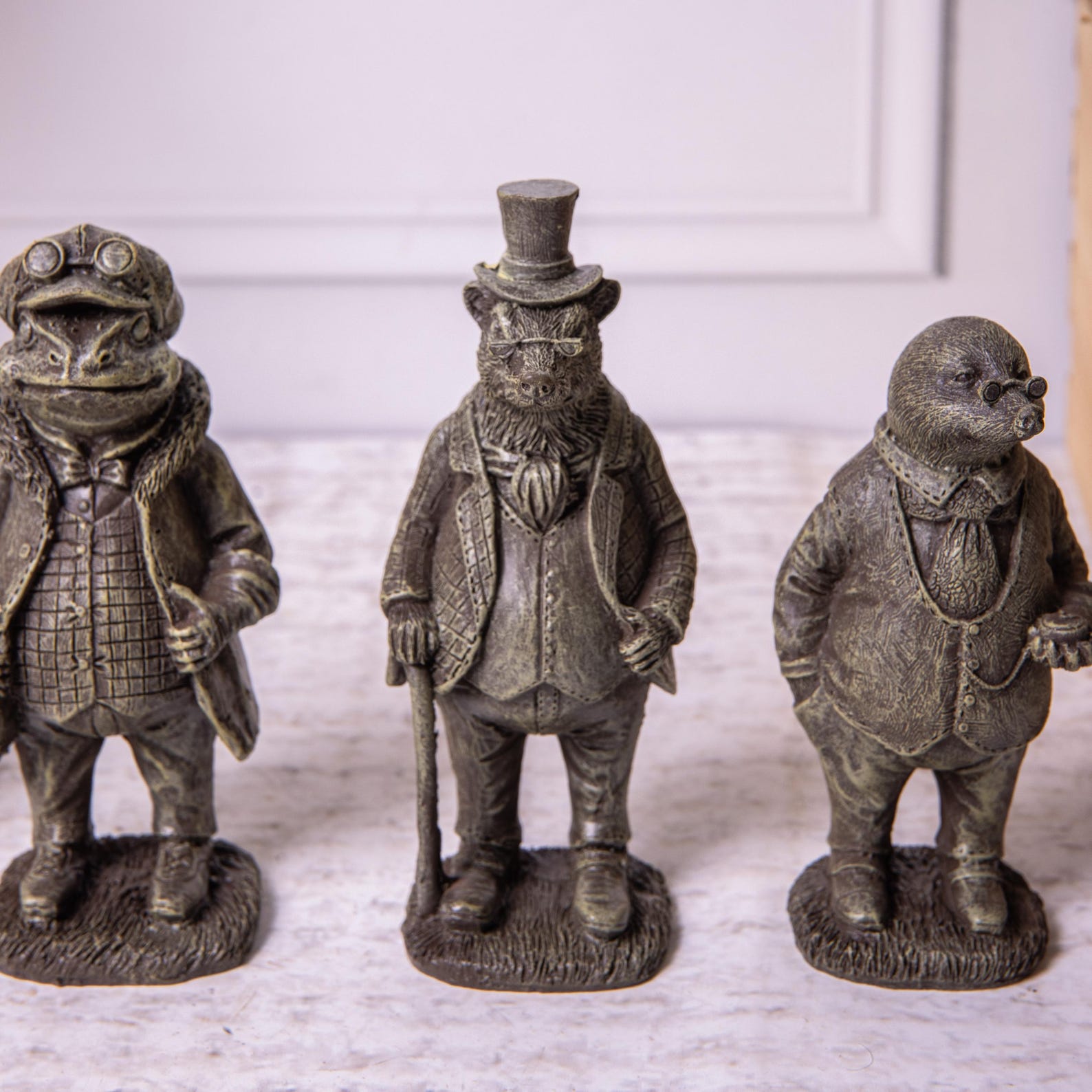 Set 4 Wind in the Willows Garden Outdoor Ornament Figures Ratty Mole ...