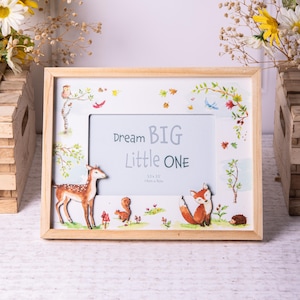 Forest Animals Photo Frame Children's Freestanding Baby Picture Frame 4x6
