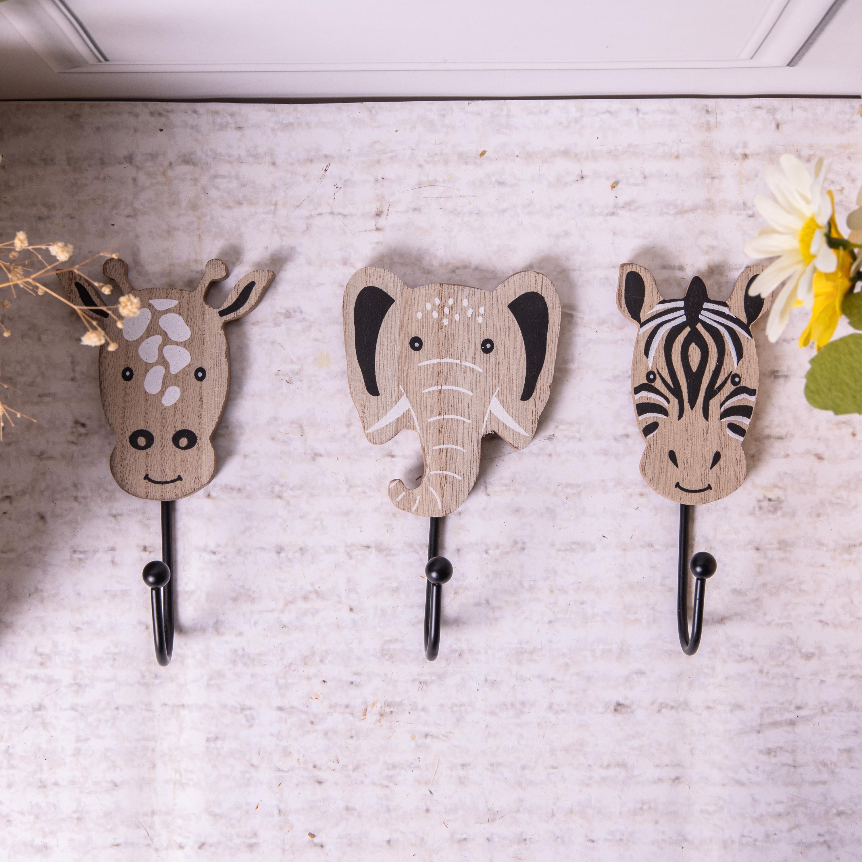 World Market Woodland Animal Coat Hooks Safari Wall Hook