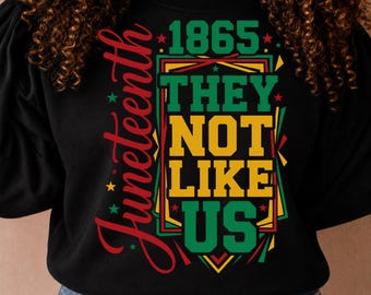 They not like us png, freedom png, black queen png, black history shirts, 1865 juneteenth, juneteenth png, independent day shirt, blackhistory