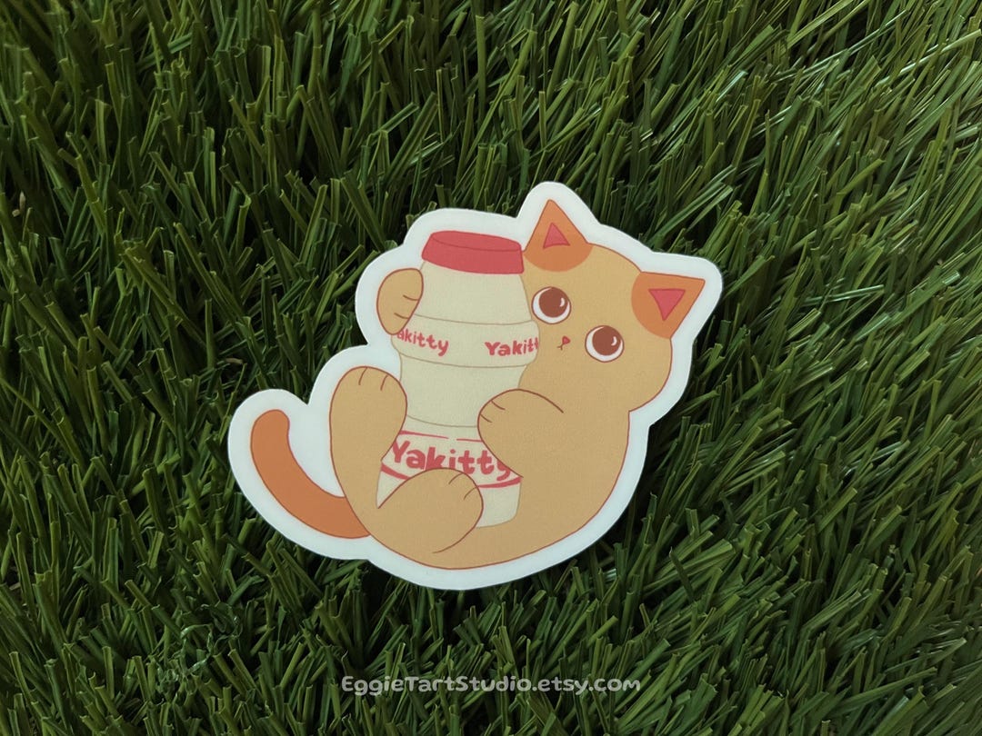 Kayult Orange Tabby Cat Sticker - Ginger Kitten Stickers, Cute Kitty ...