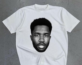 Monochrome Male Face Tee | Portrait Graphic T-Shirt, Minimalist Head Illustration