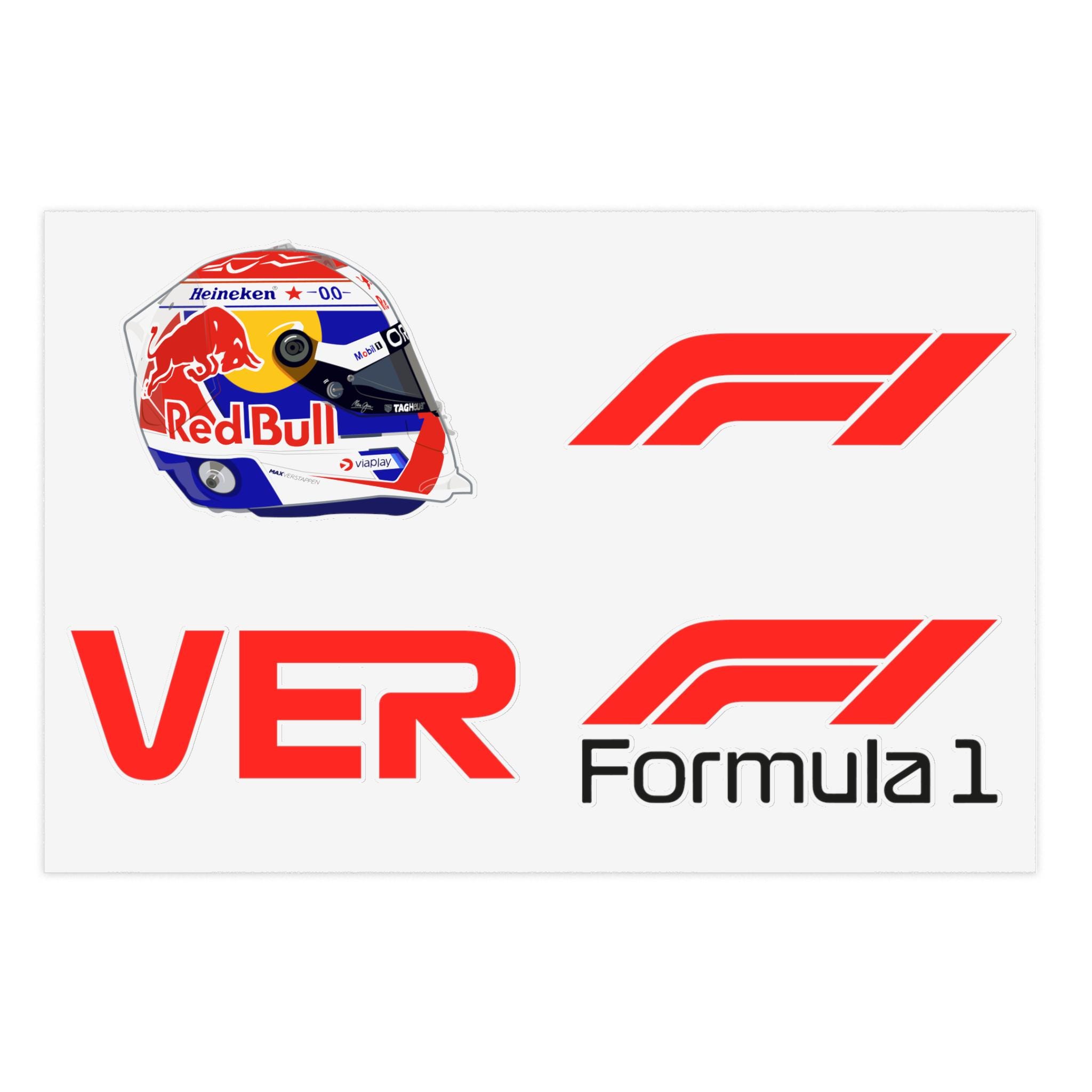 Formula 1 Sticker Sheets, Racing Decals for Car Lovers, Gift for F1 ...