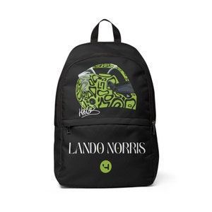 Lando Norris Formula 1 Backpack, Backpack for Formula 1 Fans, Unisex Travel Bag, F1 Backpack, Racing Fan Gift, Sports Backpack School