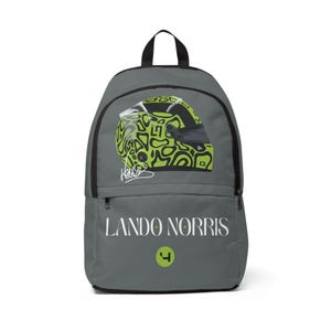 Classic Backpack, Lando Norris Formula 1, Unisex Bag for Motorsports Fans, Travel Backpack Christas Gift for Formula 1 Enthusiasts