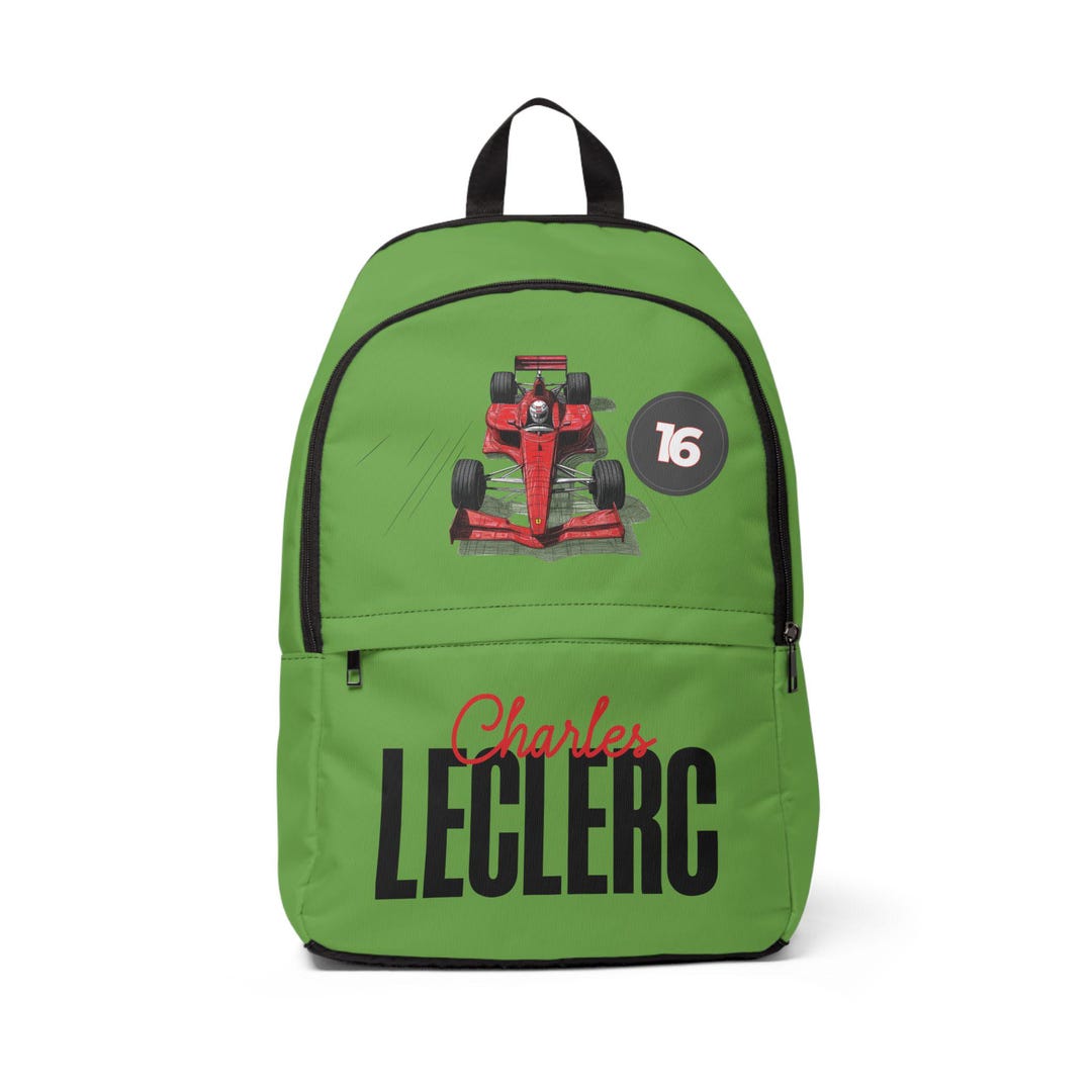 Sac Bandoulière F1 Charles Leclerc - Coton 40x40 Cm - Idéal Fan De Formule 1, Cadeau Racing