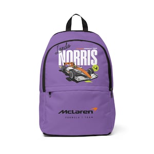 Lando Norris Formula 1 Backpack, Backpack for Formula 1 Fans, Unisex Travel Bag, F1 Backpack, Racing Fan Gift, Sports Backpack