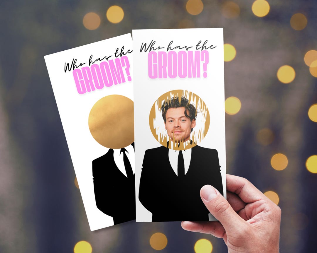 Who Has the Groom Celebrity Printable Bridal Shower Game, Scratch-off ...