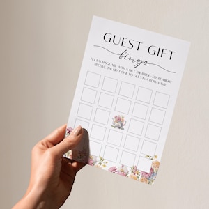 Wildflower Tea Party Möhippa Spelpaket, Blommig Tekanna Möhippa Spel, Var Var De Spelet Möhippa Bingo, Dags för Te med Blivande Brud bild 5