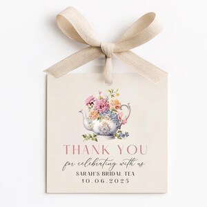 Wildflower Tea Party Bridal Shower Invitation Bundle, Time For Tea With Bride To Be Invitation, Floral Tea Pot Bridal Shower Games Sign afbeelding 8