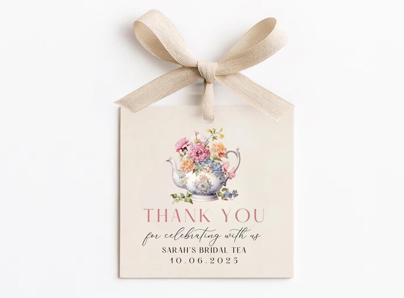 Wildflower Tea Party Bridal Shower Invitation Bundle, Time For Tea With Bride To Be Invitation, Floral Tea Pot Bridal Shower Games Sign afbeelding 8
