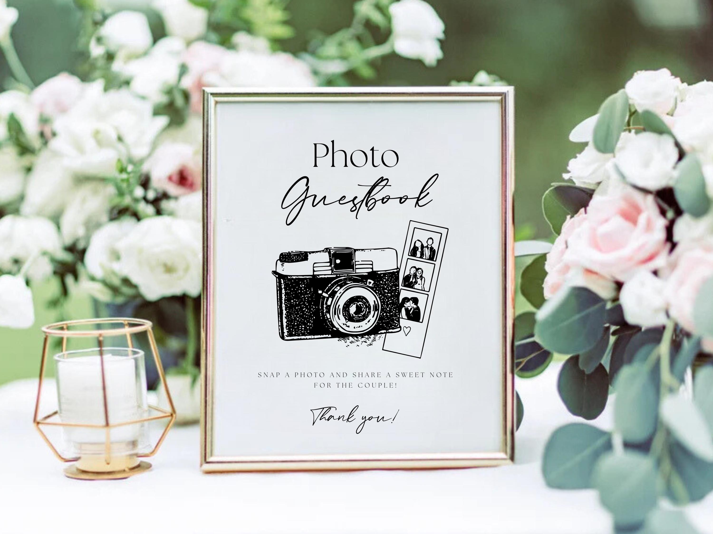 Simple Photo Sign Photo Guestbook Sign, Polaroid Photo Guest Book Sign, Please Sign Our ...