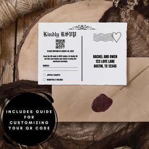 Wedding newspaper invitation bundle featuring a newspaper wedding invitation stationary set, minimalist wedding stationary, customizable newspaper invitation template, wedding details card, QR code RSVP card, save the date bundle.
