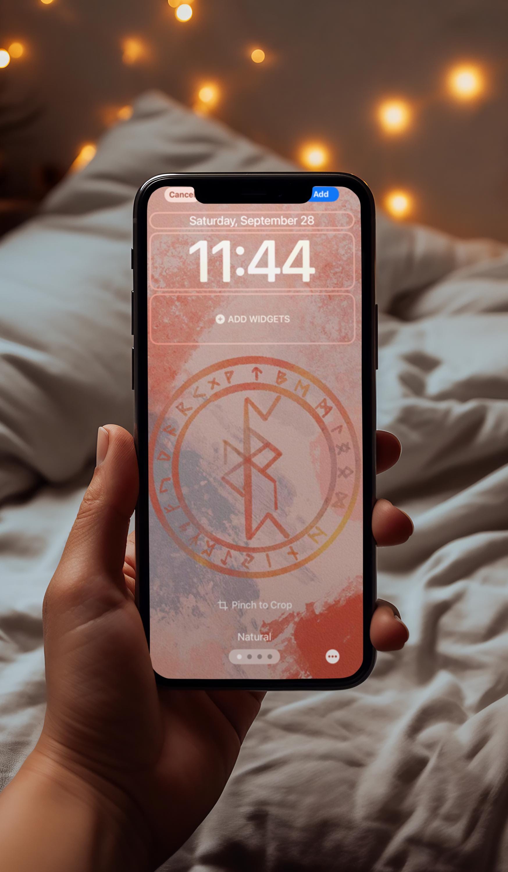 Good Luck Runes Phone Wallpaper: Wealth & Success Ios Theme - Etsy