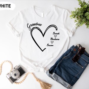 Custom Grandma Shirt, Mothers Day Gift, Gift for Grandmother, Nana Tee, Gift for Grandma  Tshirt, Mommy Shirt, Mimi Shirt, Personalised Gift