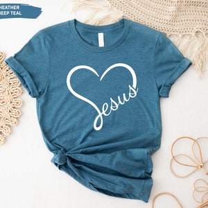 Christians T Shirt, Religious T Shirt, Jesus Is No Religion, It&#39;s A Relationship Shirt, Jesus Heart Shirt, Christians Shirt Gift, God Tee