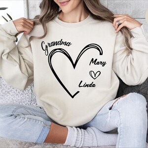 Custom Grandma Shirt, Mothers Day Gift, Gift for Grandmother, Nana Tee, Gift for Grandma  Tshirt, Mommy Shirt, Mimi Shirt, Personalised Gift