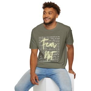Christian Fear Not Unisex T-Shirt, Inspirational Religious Tee, Religious Graphic Tee, Fear Not Shirt, Christian Apparel, Christian Gift