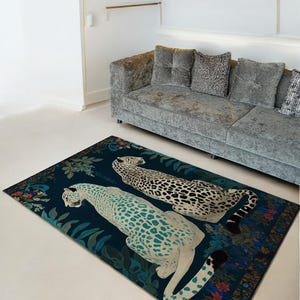 Tiger Rug | Bengal Tiger Pattern Pop Art Rug | Animal Design Rug | Rugs For Living Room | Rug For Bedroom | Floor Rug | Area Rugs