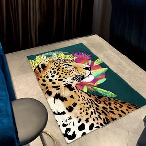Tiger Rug | Tiger Pattern Rugs | Animal Themed Rug | Modern Rug | Rugs For Living Room | Rug For Bedroom | Floor Rug | Home Decor