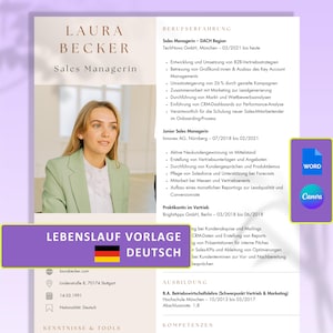Lebenslauf Vorlage Sofortdownload Führungskraft Deckblatt, Bewerbungsvorlagen 2025 Deutsch, Lebenslauf word Vorlagen, Ausbildung, Bewerbung