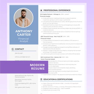 Modelo de Currículo Moderno, Compatível com ATS, 1 e 2 Páginas, Carta de Apresentação, Fácil de Editar no Word e Canva, Download Instantâneo