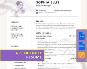 ATS-kompatibler Lebenslauf, Word Pages Google Docs, ATS-Lebenslauf-Vorlage, Einfacher Lebenslauf, Basis-Lebenslauf, Anschreiben, Referenzen