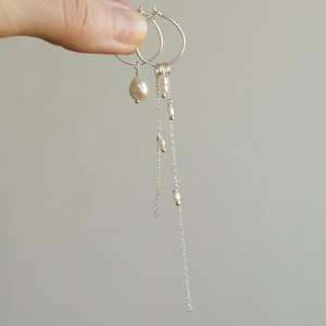 Pearl drop earrings, Wedding earrings, Earrings dangle, Gift for her, Bridal earrings,