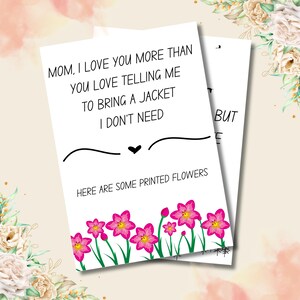 Lustige Muttertagskarte | Mama Humor | Jacke Scherzkarte | Niedliches Mutter Geschenk | Muttertag druckbare Karte | Digitaler Download