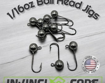 Jig Head 1/16oz #2 #4 Round Bend Hook