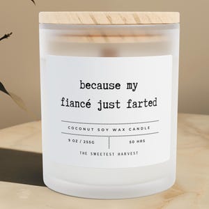 Funny Candle For Engagement Humorous Gift for Friend New Couple Getting Married Present for Her Hilarious Present For Colleague