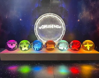 Summer Sale  2026 for Gamers Zel.da Marble Sphere Galaxy Night Lamp with Wooden LED Base Personalised Gift for Him/Her