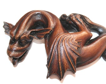 Dragon -Reproduction Medieval Misericord Carving.